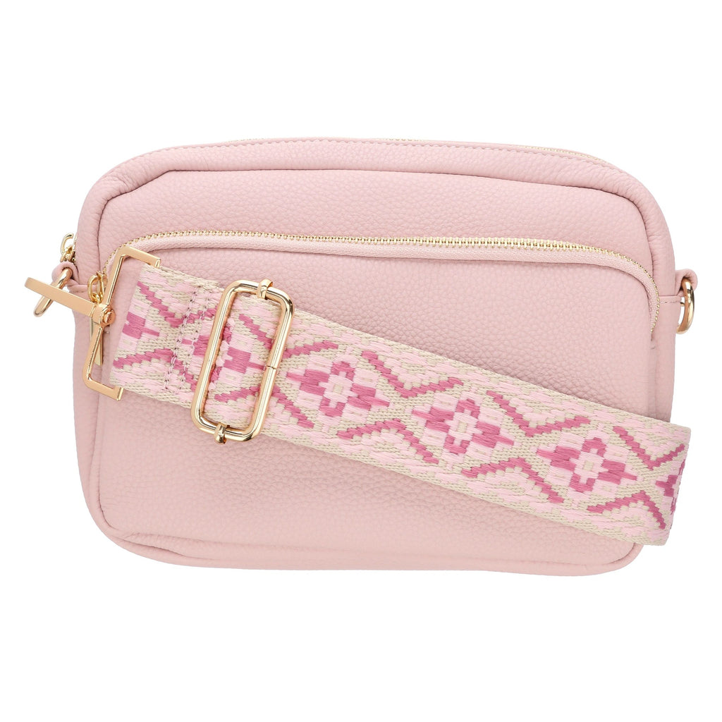 Milly Kate Tennis Bag in Pink & Green Stripe - Georgia Kate